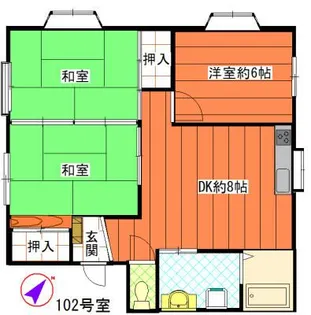 ハイムマキ【1階】の間取り