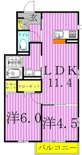 グランツ【3階】の間取り