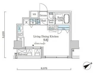 カーサスプレンディッド恵比寿1丁目【9階】の間取り