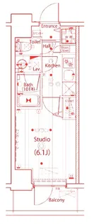 ガーラ・ステーション横浜子安【6階】の間取り