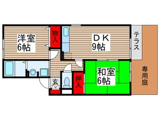 グリーンハイツ尾崎台 A【1階】の間取り