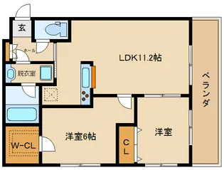 大阪府藤井寺市野中3【アパート】の間取り