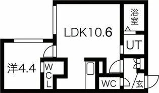bonheur栄通【1階】の間取り