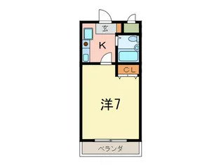甲南フラット【3階】の間取り
