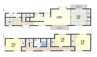 兵庫県宝塚市光ガ丘2【一戸建】の間取り
