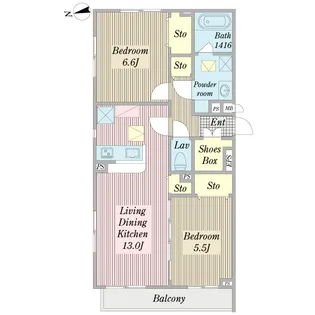 ヴィオレッタ【1階】の間取り