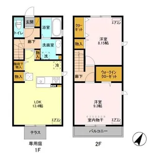 gloire(グロワール)(due・trois) trois(トロワ)の間取り
