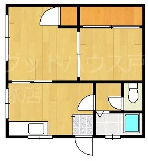 第2宏栄ハイツ【2階】の間取り