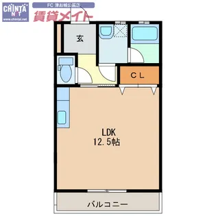 アメニティコーポ【1階】の間取り