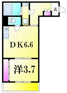 メグリオ新松戸III【3階】の間取り