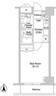 コンフォリア西新宿【10階】の間取り