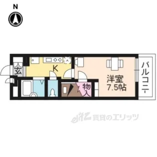 レオパレス西ノ京円町【2階】の間取り