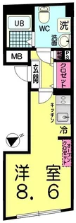 Cross Gray町屋【2階】の間取り