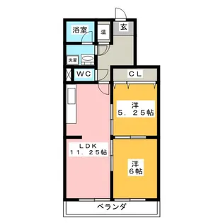 モンテフレンテ【3階】の間取り