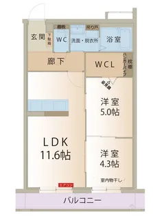 アーバンコート尾西【1階】の間取り