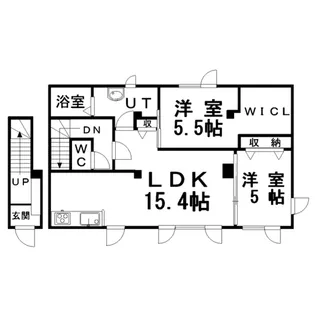 エーケーハイム【2階】の間取り