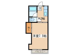 コーポチェリー【1階】の間取り