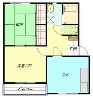 ヴィラスクエアG棟【2階】の間取り