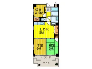 エシックス無辺【1階】の間取り