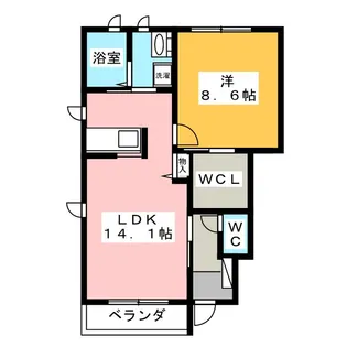 マーベラス・ヴィラ B【1階】の間取り