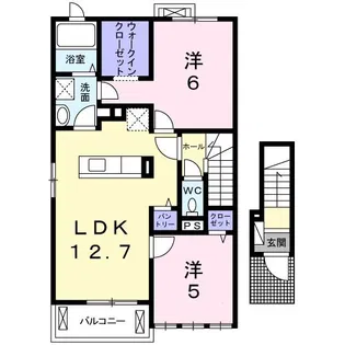 メゾン・ドゥ・アヴェニールI【2階】の間取り
