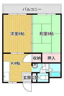 第二メゾン小松原【4階】の間取り