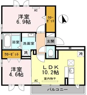 GLANZ【1階】の間取り