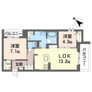 サンベレオ大倉山III【3階】の間取り