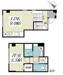 サリースマイル参番館【1階】の間取り