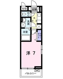 フェリチータ成田【3階】の間取り