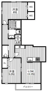 ブルーステラデュエ【2階】の間取り
