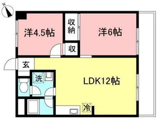 ブリッジハイム鴨志田【2階】の間取り