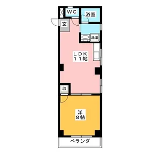 グラシューズセイワ【4階】の間取り