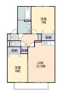 リヴェールC【2階】の間取り