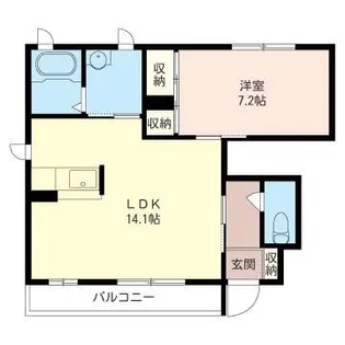 グランシャリオA【1階】の間取り
