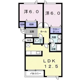 ハートフルハウス【1階】の間取り