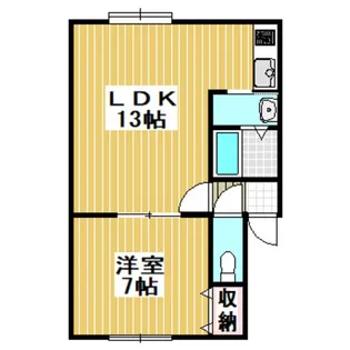 Mハイツ東町2【2階】の間取り