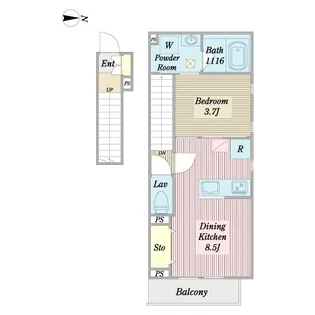アリビオ幕張の間取り