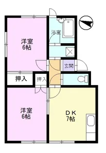 ガーデンハイツユタカ【1階】の間取り