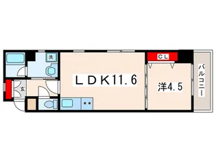 ハイヤーム桜台【1階】の間取り