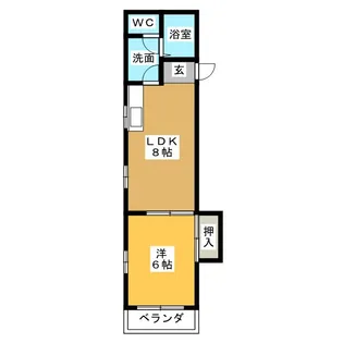いわたマンション【3階】の間取り
