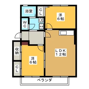 サニーコーポ千華【2階】の間取り