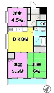 グリーンヒルズコスモ【2階】の間取り