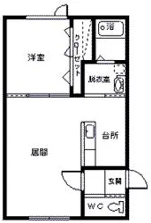 タービュランス【2階】の間取り
