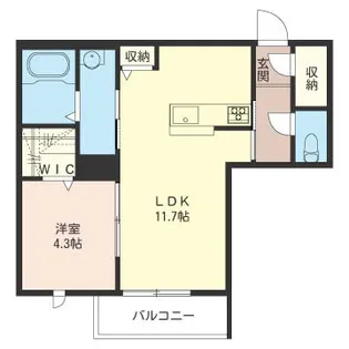 グランクオーレコルティナ【3階】の間取り