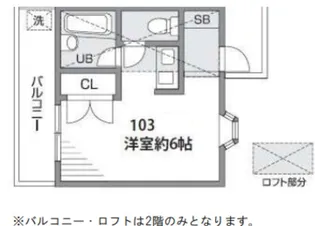 ラクレールリビエール【1階】の間取り