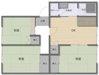 谷口マンション【1階】の間取り