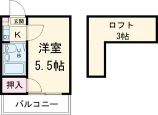 グレースシャインナカムラ【2階】の間取り