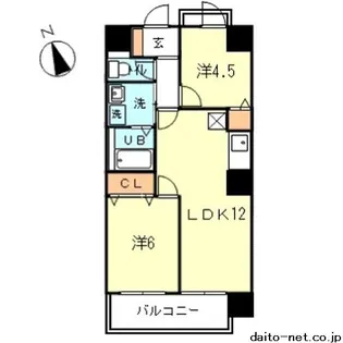 ラ・ルミエール【5階】の間取り