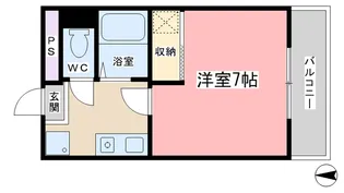 クローバー椥辻【2階】の間取り